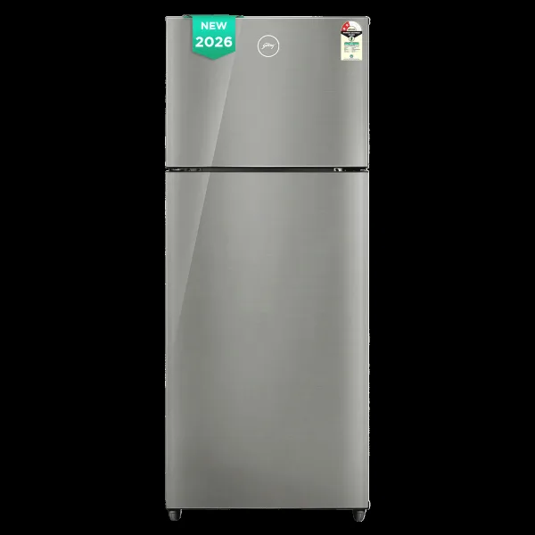 Godrej Eon Alpha 238 Litres 2 Star Frost Free Double Door Refrigerator with Nano Shield Technology (RT EONALPHA 270BN RI ST GL, Steel Grey) (2026 Model)