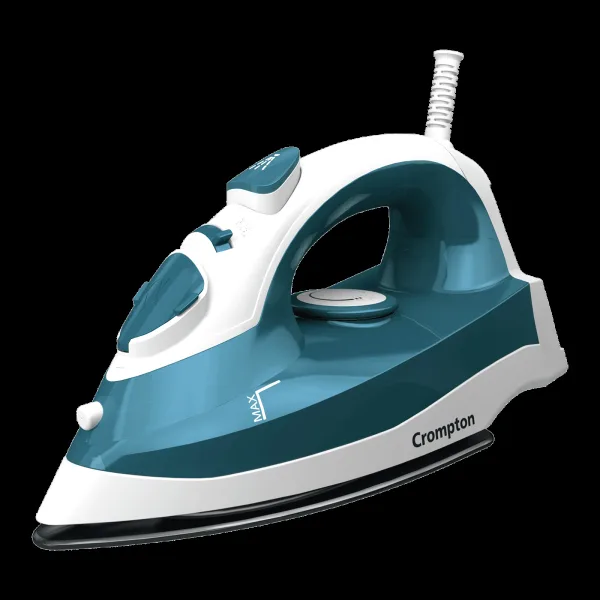 Crompton FabriMax Neo 1250 Watts 200ml Steam Iron (6 Fabric Settings, White & Teal)
