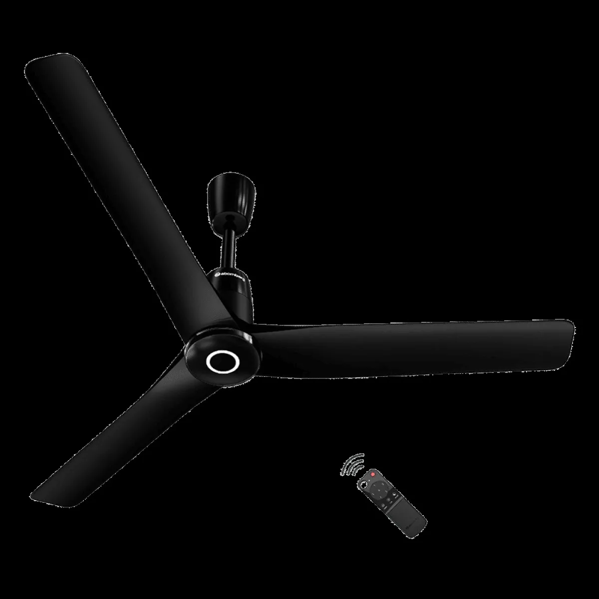 atomberg Aris Contour Smart 5 Star 1200mm 3 Blade BLDC Motor Smart Ceiling Fan with Remote (LED Indicators, Midnight Black)