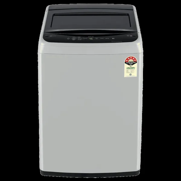 LG 7.5 kg 5 Star Inverter Fully Automatic Top Load Washing Machine (T75VBSF1Z, Smart Inverter Motor, Middle Free Silver)
