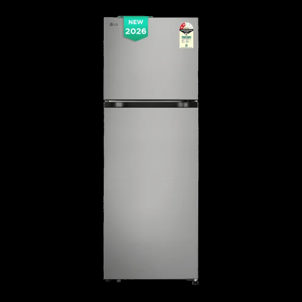 LG 251 Litres 2 Star Frost Free Double Door Convertible Refrigerator with Express Freeze (GLT2526XWPZ, Shiny Steel) (2026 Model)