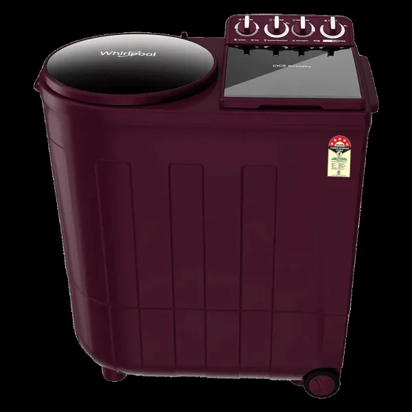 Whirlpool 8.5 kg 5 Star Semi Automatic Washing Machine with Turbo Dry Technology (30351, Wine Dazzle)