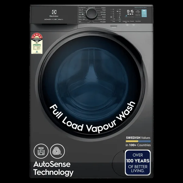 Electrolux 9 kg 5 Star Inverter Fully Automatic Front Load Washing Machine (Ultimate Care 500, EWF9024R5SB, Woolmark Approved, Onyx Dark Silver)