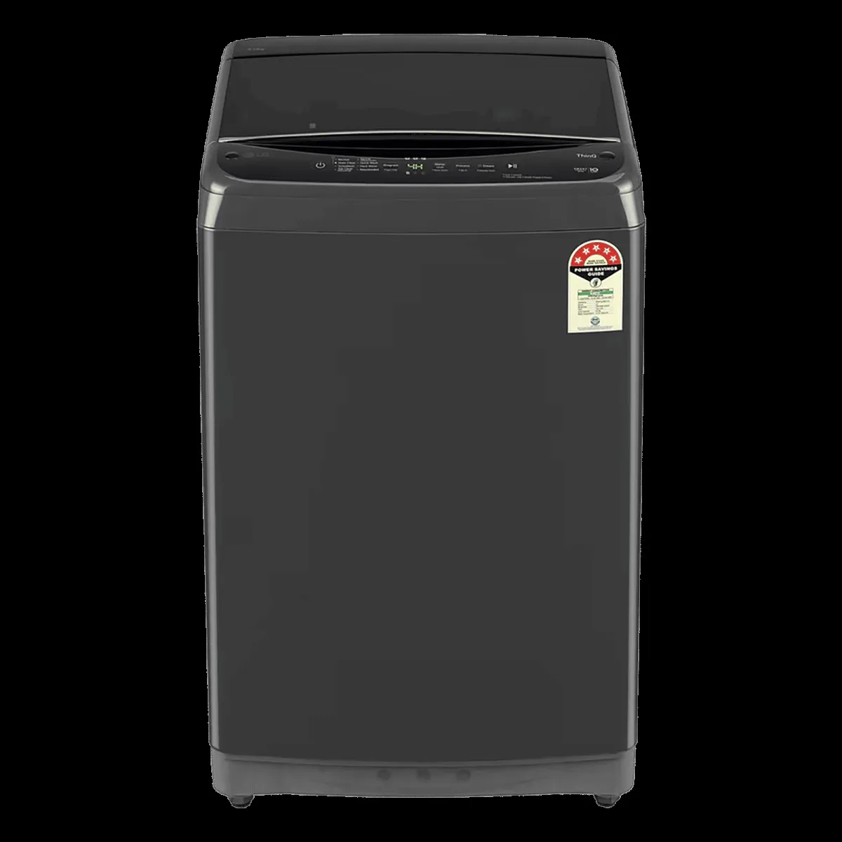 LG 9 kg 5 Star Wi-Fi Inverter Fully Automatic Top Load Washing Machine (T90V4MB1S, In-built Heater, Middle Black)