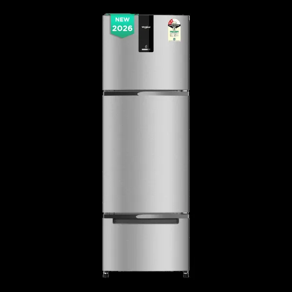 Whirlpool Protton Nxt 237 Litres 2 Star Frost Free Triple Door Convertible Refrigerator with Microblock Technology (22355, Silver) (2026 Model)