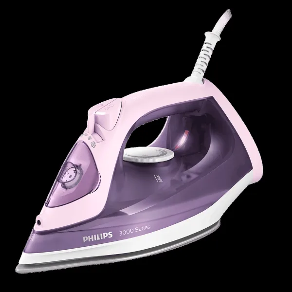 PHILIPS Speed Pro 2200 Watts 300ml Steam Iron (Built-in Calc-Clean, Purple)
