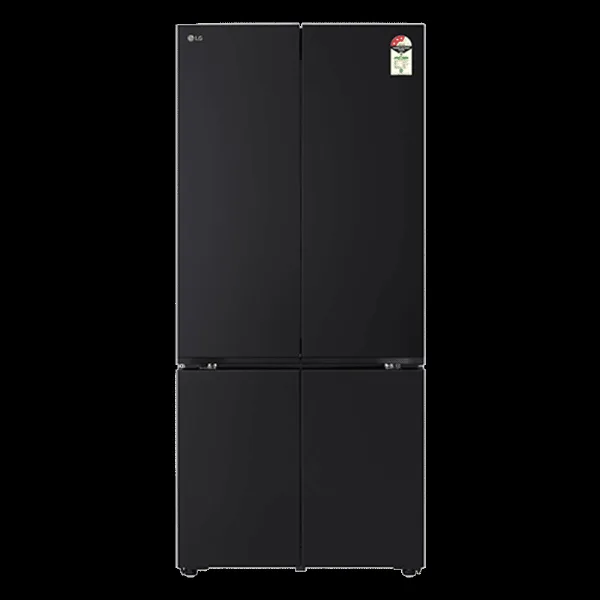 LG 610 Litres 3 Star Frost Free French Door Smart Wifi Enabled Refrigerator with Hygiene Fresh Plus (GV-B25FFGMB, Black Glass)