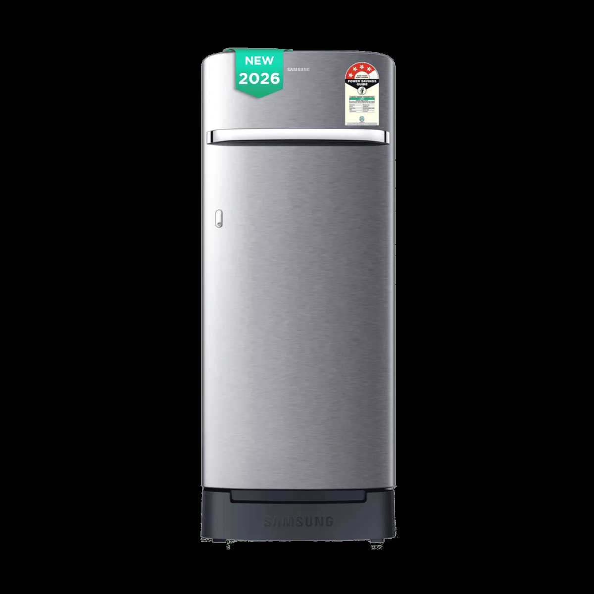 Samsung RR23 215 Litres 4 Star Direct Cool Single Door Refrigerator with Anti Bacterial Gasket (RR23H2H34S8/HL, Elegant Inox) (2026 Model)