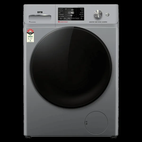 IFB 8 kg 5 Star Wi-Fi Fully Automatic Front Load Washing Machine (Senator MSN 8012K, 3D Wash System, Metallic Silver)