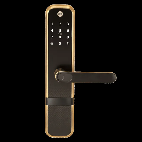 Yale Zuri Digital Lock (Fingerprint, PIN, RFID & Manual Key Access, YZuri/AB, Antique Bronze)