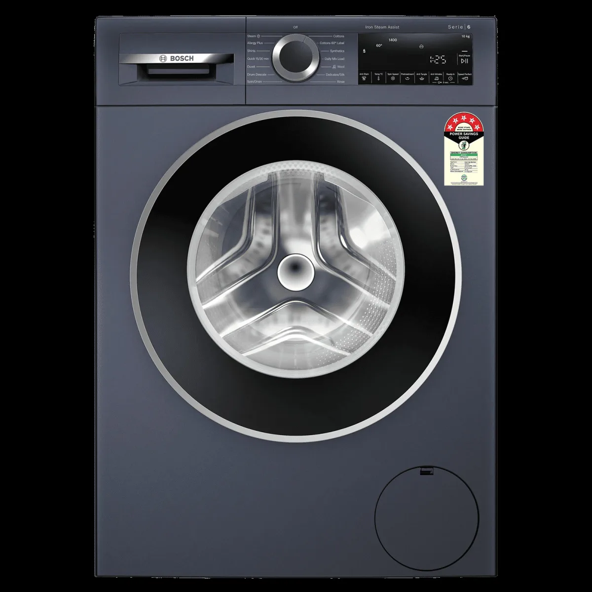 BOSCH 10 kg 5 Star Fully Automatic Front Load Washing Machine (Series 6, WGA254ZPIN, EcoSilence Drive, Dark Lake)