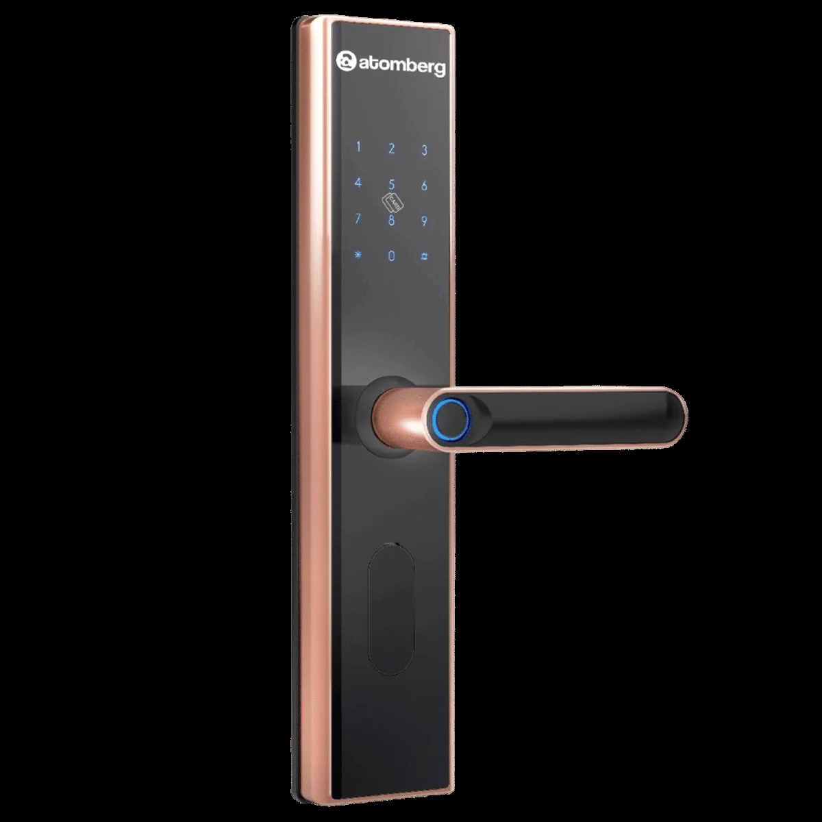 atomberg SL1 Digital Smart Lock (6 Ways Unlocking, FG0567, Rose Gold)