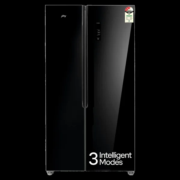 Godrej 600 Litres 3 Star Frost Free Side by Side Convertible Refrigerator with Powered By AI (RS EON VELVET 646C RIT, Opera Black)