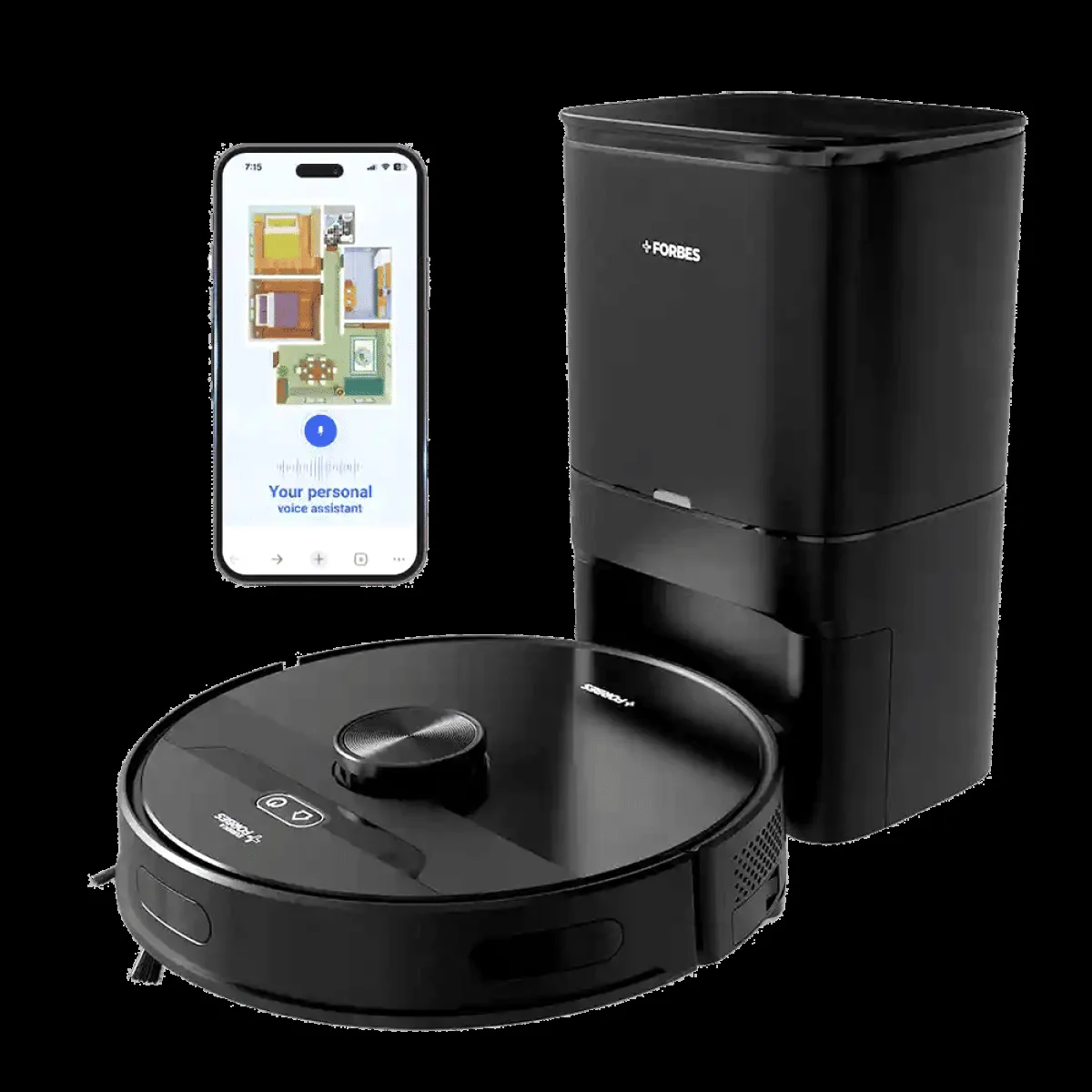 EUREKA FORBES Smartclean S2 Robotic Vacuum Cleaner & Mop with 3S Mopping Technology (AI-Powered LiDAR 3.0, Black)