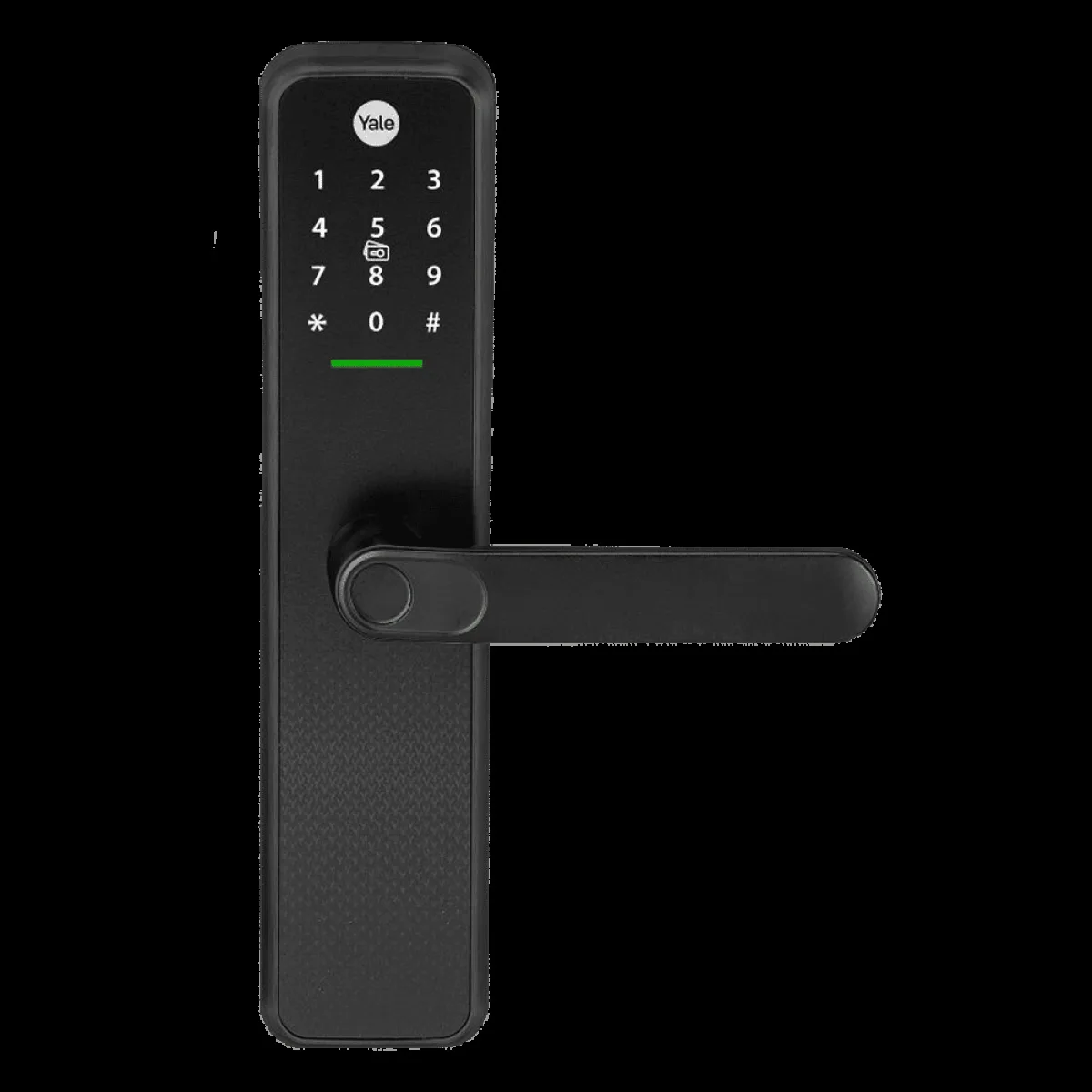 Yale Zuri S Digital Lock (Fingerprint, PIN, RFID & Manual Key Access, Black)