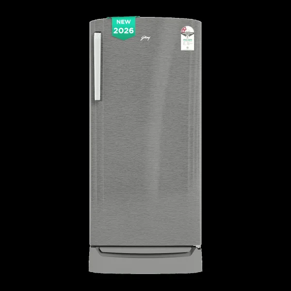 Godrej Marvel 184 Litres 2 Star Direct Cool Single Door Refrigerator with Advanced Capillary Technology (52141501SD03859, Fossil Steel) (2026 Model)