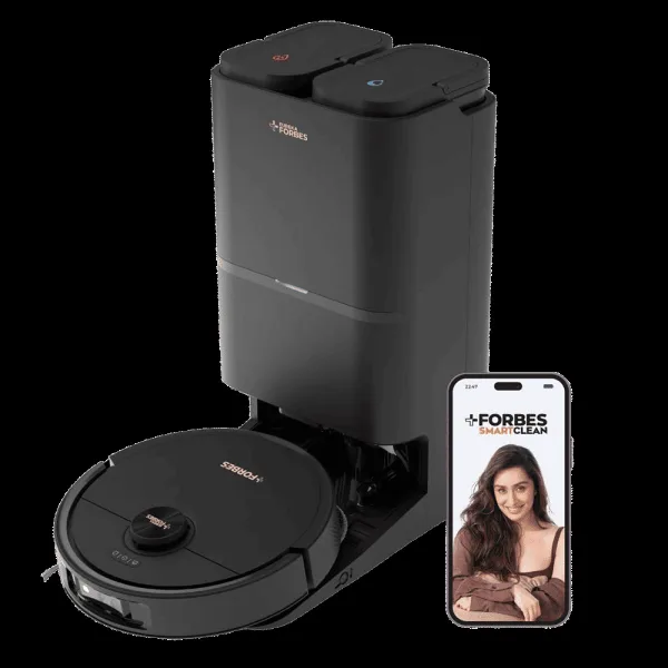 EUREKA FORBES Smartclean Robotic Vacuum Cleaner with Wi-Fi Connectivity (AI TRU Virtual Sensor, Black)