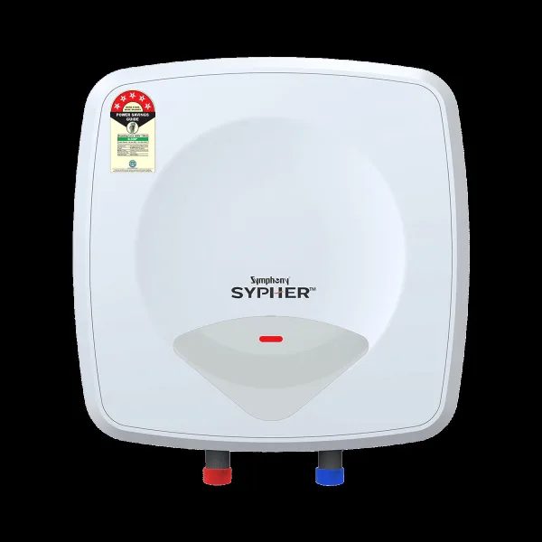 Symphony Sypher 10 Litre 5 Star Vertical Storage Geyser with Safety Valve (White)
