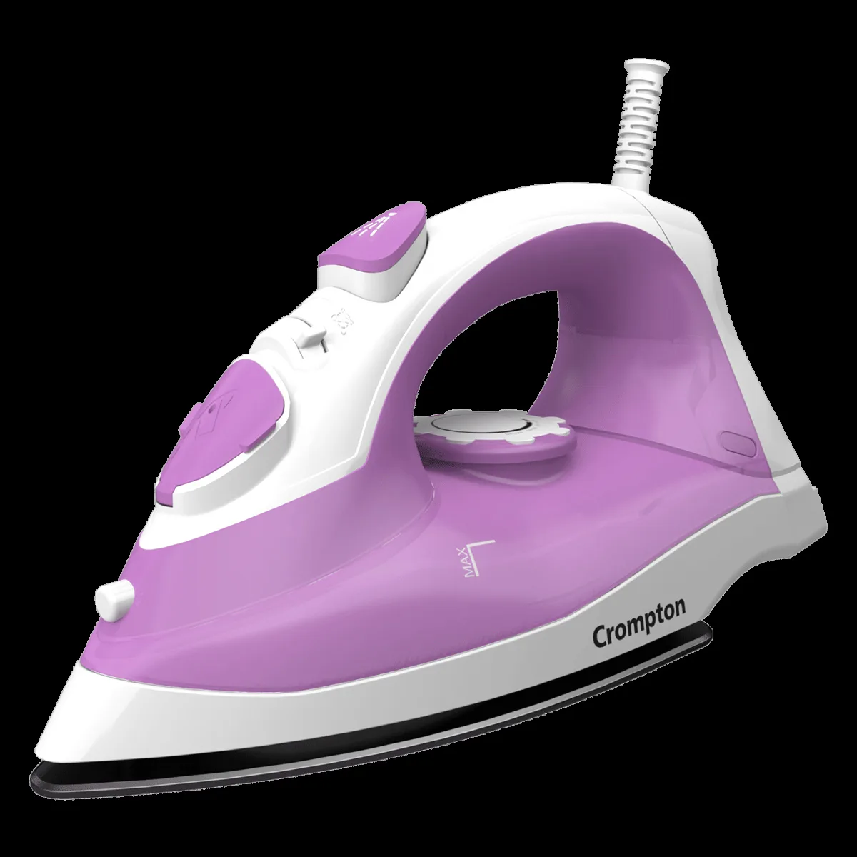 Crompton FabriMagic Neo 1440 Watts 200ml Steam Iron (6 Fabric Settings, White & Pink)