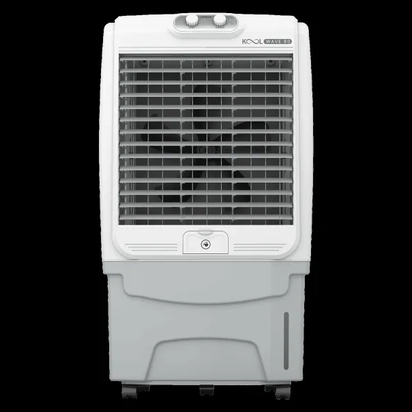 Havells KoolWave 80 Litres Desert Air Cooler with Bacteria Shield Honeycomb Cooling Pad Technology (Dual Flow Technology, White & Grey)
