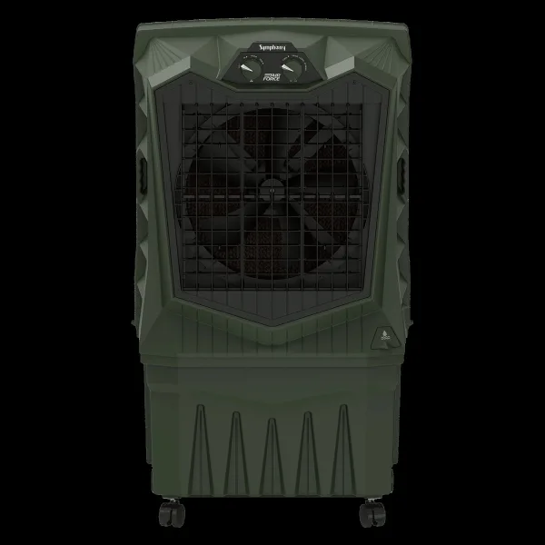 Symphony Air Force 95 Litres Desert Air Cooler with Auto Louver Movement (Inverter Compatible, Militry Green)