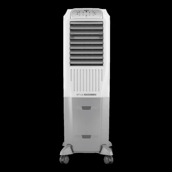 Havells Koolxpress i 35 Litres Tower Air Cooler with Low Water Alarm (Dual Flow Technology, White & Grey)