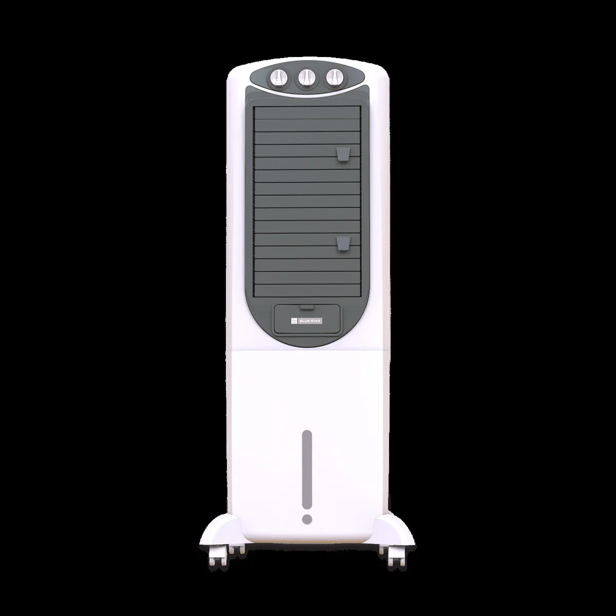 Blue Star PREMIA 35 Litres Tower Air Cooler with Anti-Microbial Property (Cross Drift Technology, White & Cool Grey)