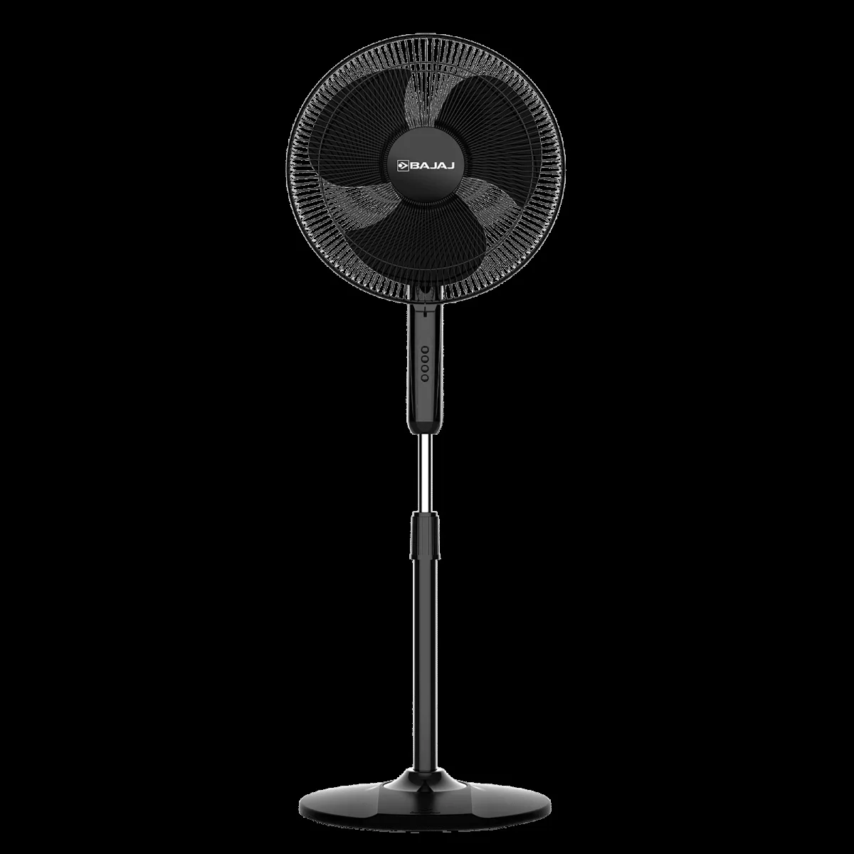 BAJAJ Neo Spectrum 400mm 3 Blade Copper Motor Pedestal Fan (Thermal Overload Protection, Black)