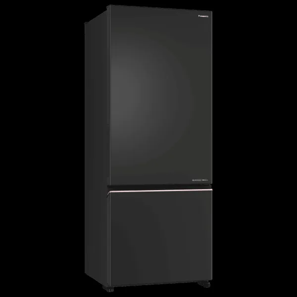 Panasonic 450 Litres 2 Star Frost Free Double Door Bottom Mount Convertible Refrigerator with AG Clean Technology (BK468BQKN, Diamond Black)
