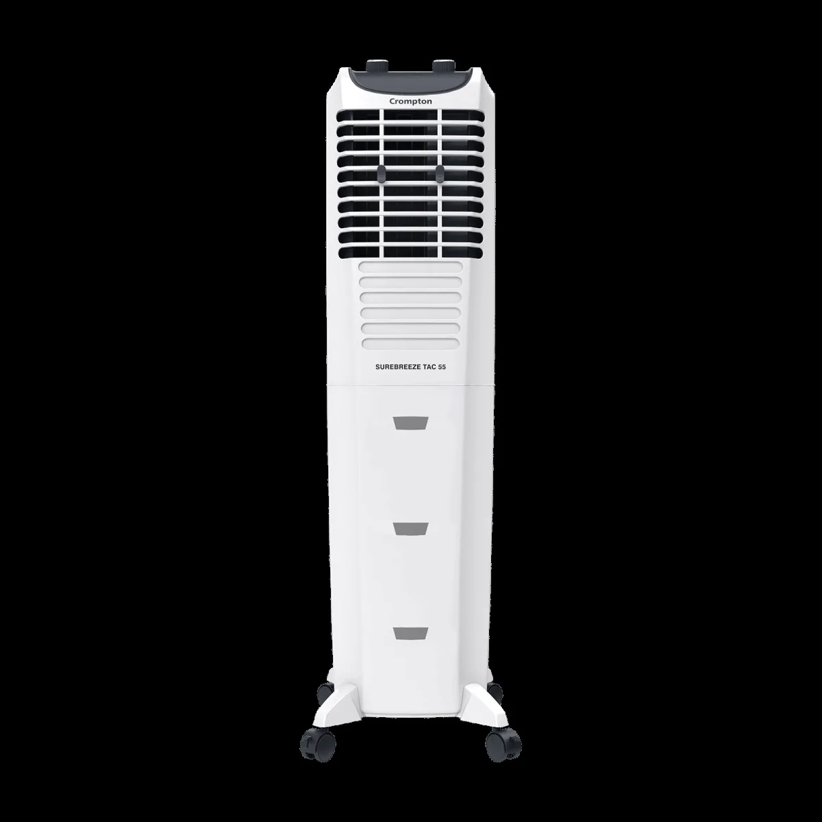 Crompton Sure Breeze 55 Litres Tower Air Cooler with Overload Protection (Ice Chamber, White & Blue)