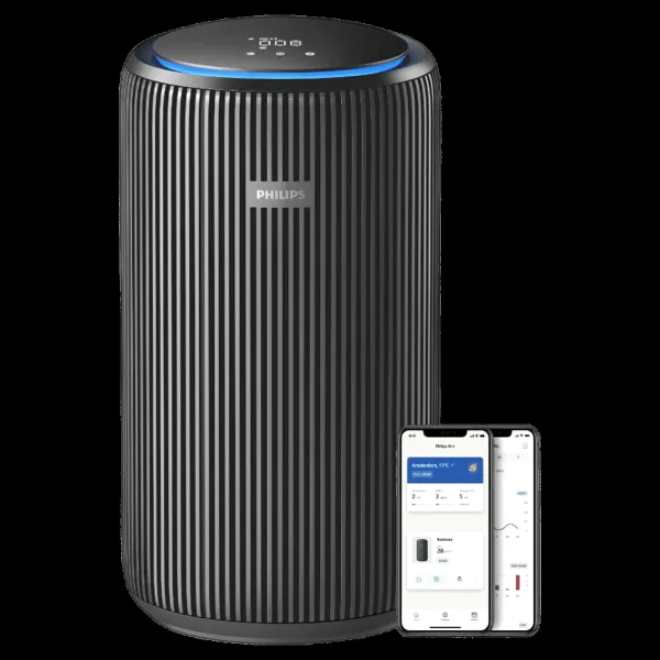 PHILIPS 4200 Series Smart Air Purifier with Remote Scheduling (App Control with Wi-Fi, Metallic Black)