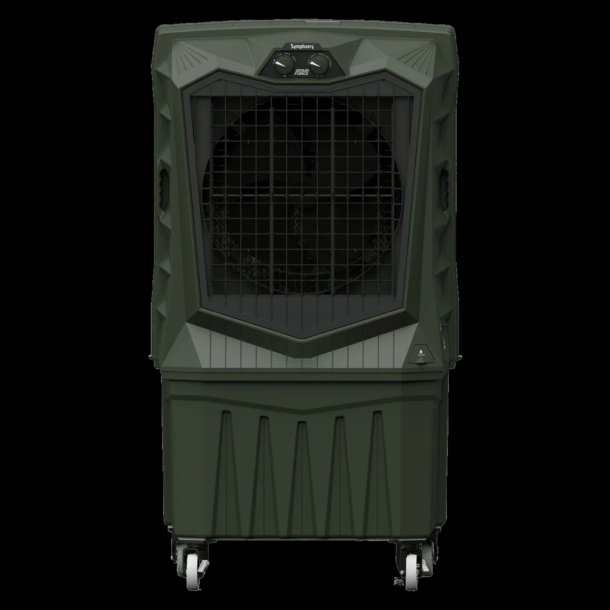 Symphony Air Force 160 Litres Desert Air Cooler with Xtra Power Jet Fan (Inverter Compatible, Militry Green)
