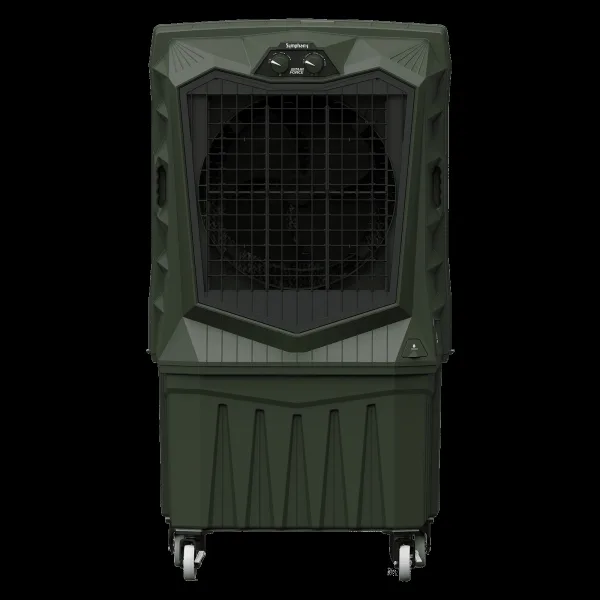 Symphony Air Force 160 Litres Desert Air Cooler with Xtra Power Jet Fan (Inverter Compatible, Militry Green)