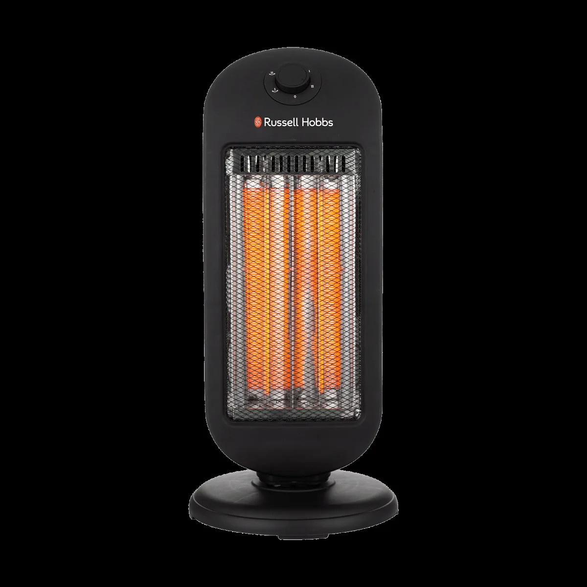 Russell Hobbs Tower 1200W Carbon Room Heater with Custom Heat Control (Dual Carbon Tubes, Black)