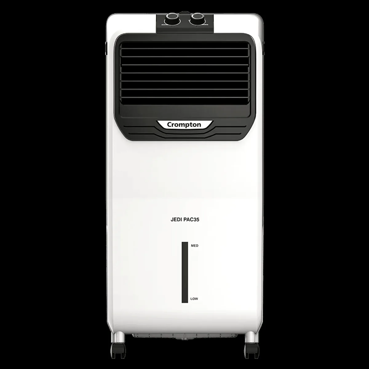 Crompton Jedi PAC 35 Litres Personal Air Cooler with Everlast Pump (4 Way Air Deflection, White & Black)