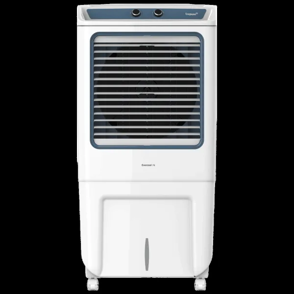 Livpure Evercool 75 Litres Desert Air Cooler with Inverter Compatible (Multi Directional Wheels, White & Blue)