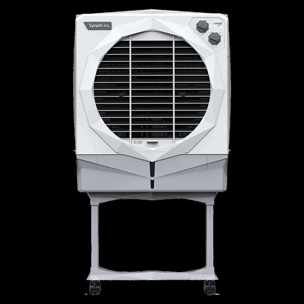 Symphony Jumbo 65 Plus 61 Litres Desert Air Cooler with Auto Louver Movement (Ice Chamber, White)