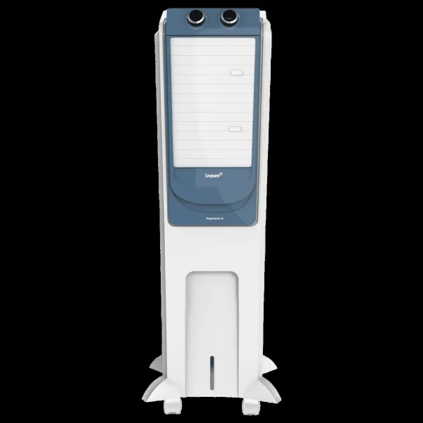 Livpure Magnakool 28 Litres Tower Air Cooler with Thermal Overload Protection (Anti Bacterial Honeycomb Pad, White & Blue)