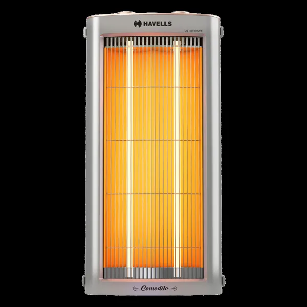 HAVELLS Comodito 900W Carbon Room Heater with Tip Over Safety Switch (Customizable Sleep Timer, Grey)