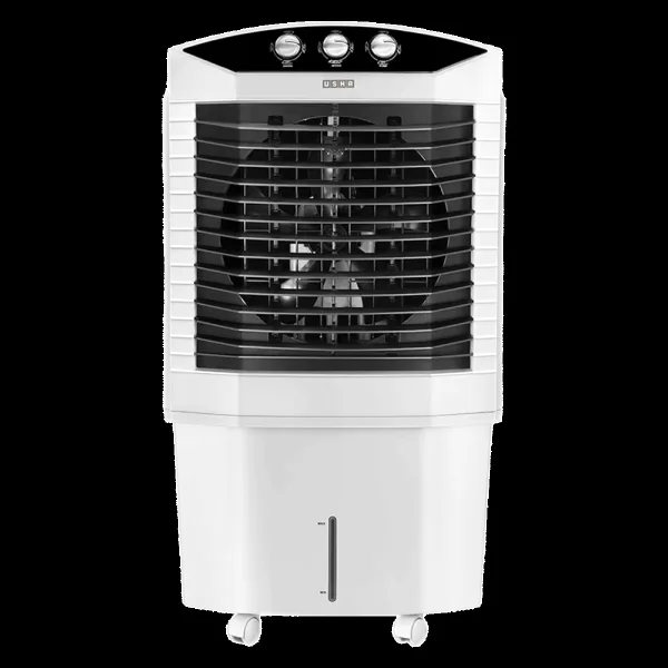 USHA Dynamo 90 Litres Desert Air Cooler with Low Power Consumption (Thermal Overload Protection, White)