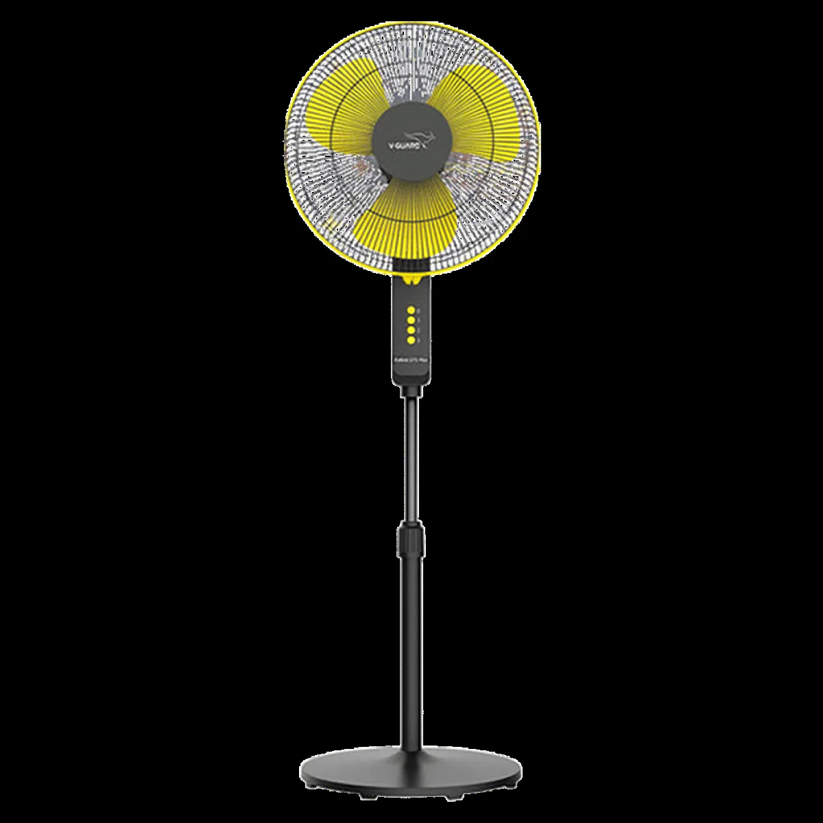 V-Guard Esfera STS Plus 400mm 3 Blade 2-in-1 Convertible Pedestal Fan (Powerful Copper Motor, Yellow & Black)