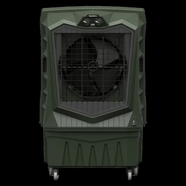 Symphony Air Force 120 Litres Desert Air Cooler with Xtra Power Jet Fan (Inverter Compatible, Militry Green)