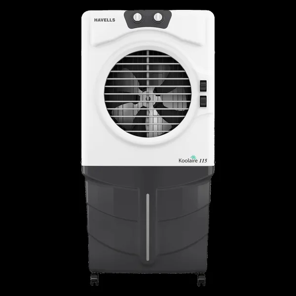 HAVELLS KoolAire 115 Litres Desert Air Cooler with Thermal Overload Protection (Inverter Compatible, White & Grey)