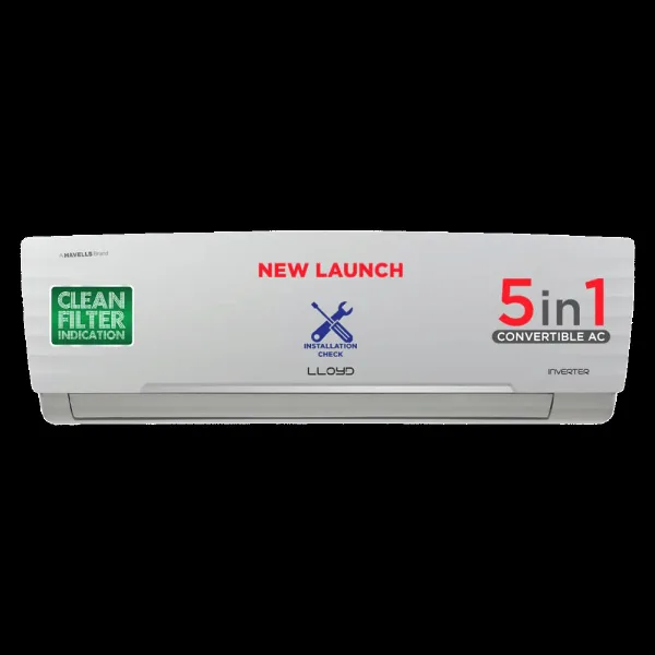 LLOYD 5 in 1 Convertible 1.5 Ton 3 Star Inverter Split Smart AC with Wi-Fi Ready (2025 Model, Copper Condenser, GLS18I3FWAGC)