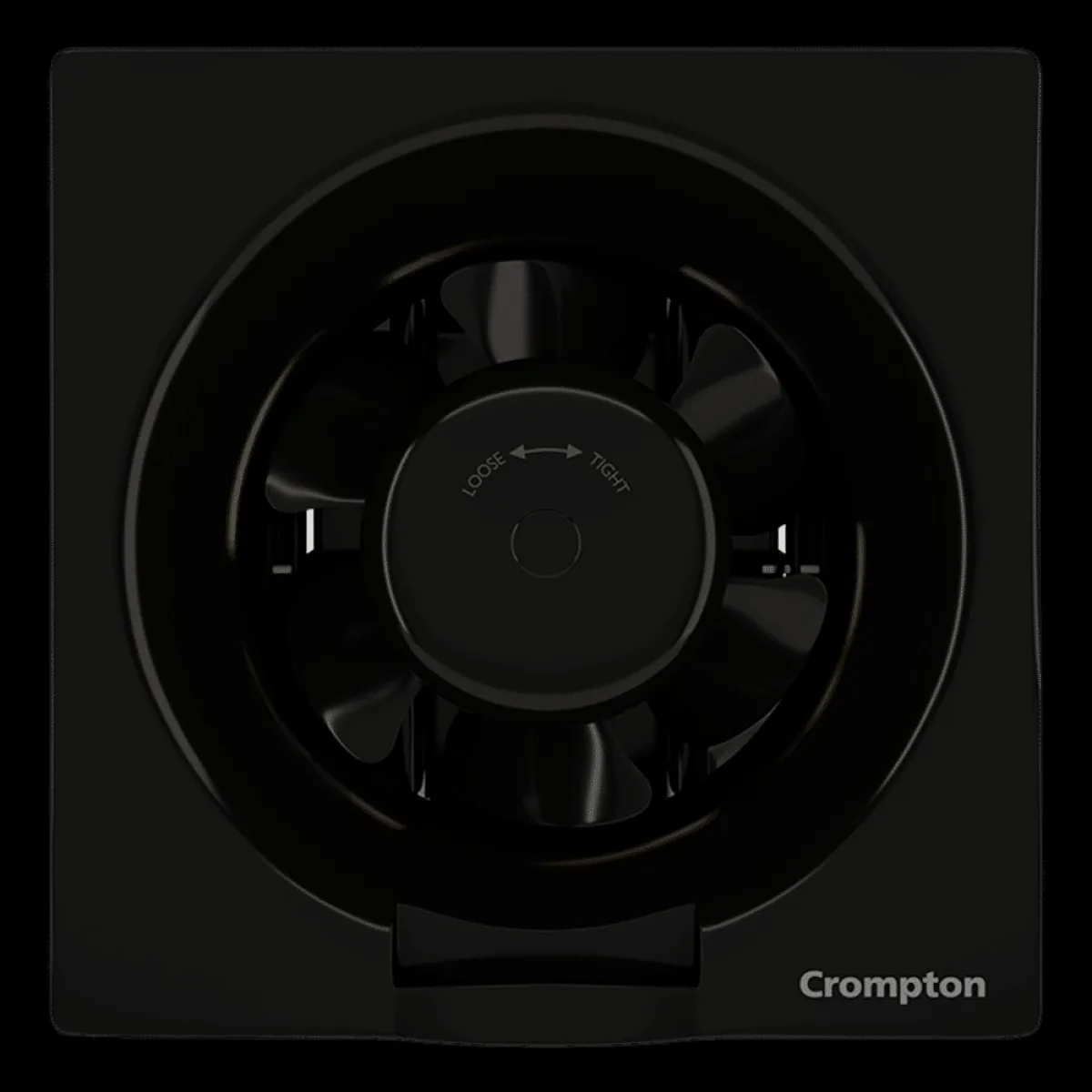 Crompton Brisk Air Plus 6 Inch 150mm Exhaust Fan (Auto Dust Protection Shutters, Black)