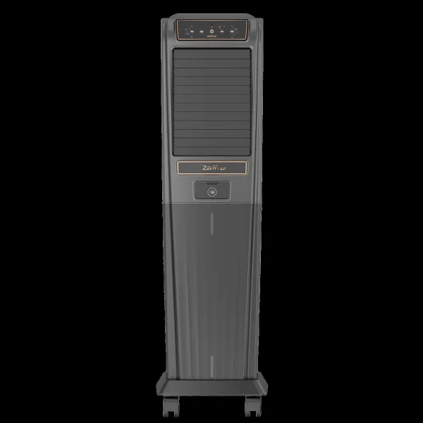 HAVELLS Zurii 60 Litres Tower Air Cooler with Dust Filter Net (Low Water Alarm, Black & Grey)