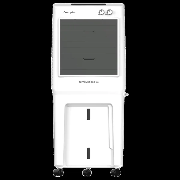 Crompton Supremus 100 Litres Desert Air Cooler (Honeycomb Pads, ACGC-SUPREMUS100, White and Black)