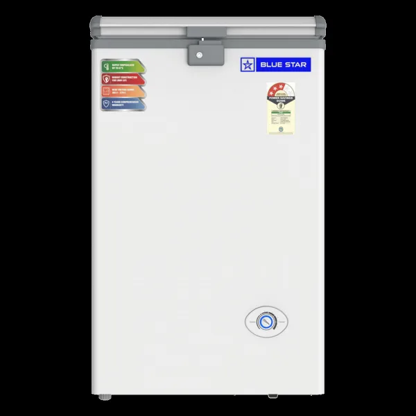 Blue Star NEYW Series 108 Litres 3 Star Single Door Deep Freezer (Static Cooling Technology, CF3-130NEYW, White)