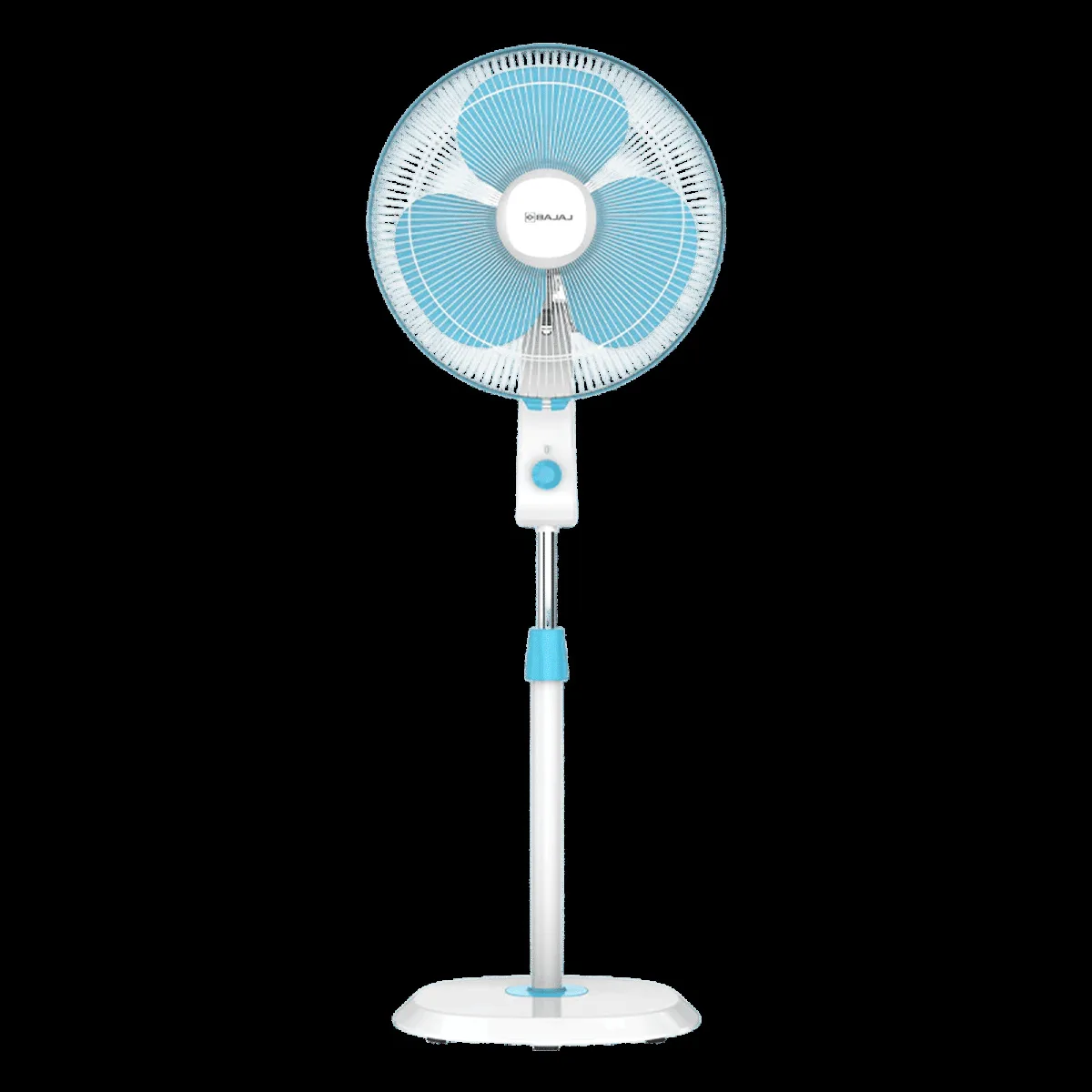 BAJAJ Robusto 400mm 3 Blade Copper Motor Pedestal Fan (DuraBreeze Technology, Icy Blue & White)