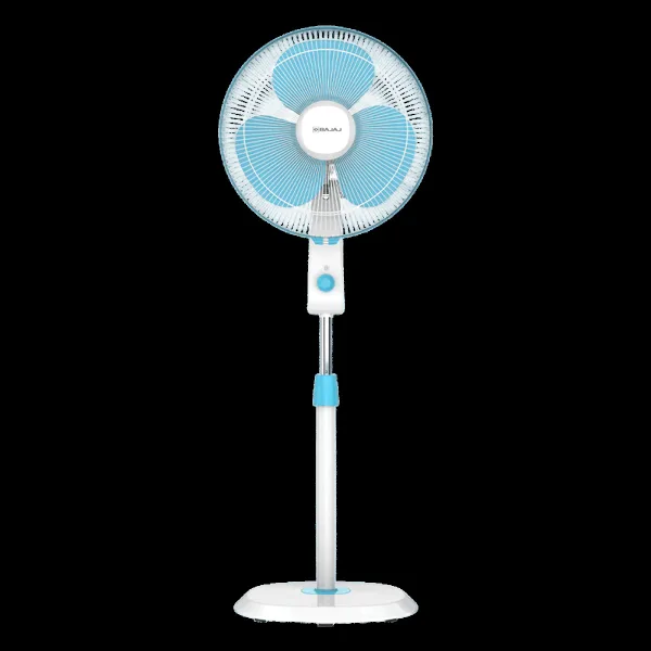 BAJAJ Robusto 400mm 3 Blade Copper Motor Pedestal Fan (DuraBreeze Technology, Icy Blue & White)